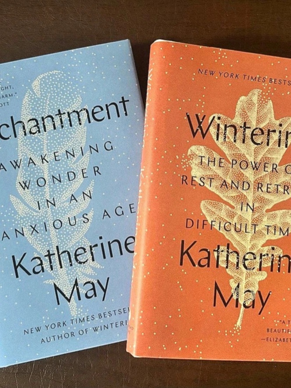 Enchantment / Wintering Katherine May Books Set Blue & Orange Like New